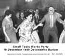 View: y11367 Small Tools Works Party (Jessop Saville Ltd.), held at Devonshire Hotel, Baslow, 18 December 1959 (NB caption should read Baslow)