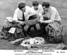 View: y11634 John Rawson, Lemmy (name not given) and Ian Storey of Jessop Saville Ltd with Fell/Mountaineering gear.