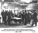 View: y11642 Official opening of the Titanium Melting Department at William Jessop and Son Ltd., Brightside Works, c. May 1956