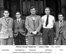 View: y11648 Group of employees outside William Jessop and Son Ltd's Whiston Grange Research Centre, c. 1950