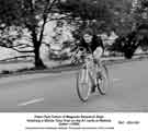 View: y11653 William Jessop and Son Ltd. Peter Turton of the Magnetic Research Department during a 25-mile Time Trial cycle race, c. 1950.