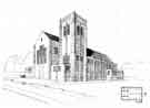 View: y11744 Architects drawing of proposed church, Bellhouse Road, Shiregreen