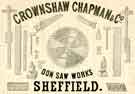 View: y11934 Advertisement for Crownshaw Chapman and Co., Don Saw Works, Penistone Road