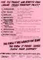 View: y12812 Flyer: Demonstrate your support for the cheap fares policy 'You know it has worked for years.  You know it makes sense.  Show your support.'