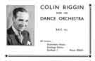 View: y12918 Advertisement for Colin Biggin and his Dance Orchestra