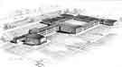 View: y12949 Architects drawing of Rowlinson Secondary School, Dyche Lane