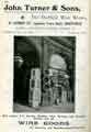 View: y13058 Advertisement for John Turner and Sons, wire goods manufacturers, The Sheffield Wire Works, No.47 Surrey Street