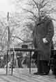 View: y13289 Alderman J. G. Graves J.P. speaking at the opening of Cliffe Park, Dronfield on Easter Monday, 1934