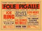 View: y13392 Palace Theatre, Attercliffe - programme for the replica of the most famous night spot in Paris - Folie Pigalle - it's saucy, naughty - but Oh! So nice