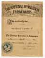 View: y13642 The National Federation of Fishmongers - certificate of membership for Mr G Clayton