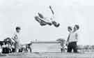 View: y13655 South Yorkshire Police: Members of the Cadet's gymnastic display tem at the Force Open Day, Niagara Sports Ground, Sheffield