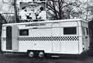 View: y13707 South Yorkshire Police: Communications Command and Control caravan, with operator's interior console