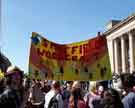 View: a04951 Sheffield Woodcraft banner at the Climate Strike