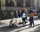 View: a04995 Extinction Rebellion information stand, Pinstone Street