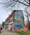 The Heeley Mural on side of 224 Gleadless Road (by Jimi Nicholson)