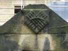 View: a05549 Carving of  Sheaf of Arrows at  the entrance of the former Broomgrove Bowling Green, Broomgrove Road.