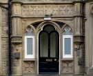 View: a05557 Front door of Fairfield House, Victoria Road and Broomhall Road