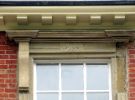 View: a05564 Decorative lintel over a window of the Francis Newton public house, No. 7 Clarkehouse Road