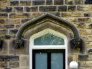 View: a05572 Decorative dripstone over doorway of No. 45 Victoria Road 