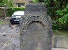 View: a05624 Merlin House gatepost, 55 Broomgrove Road