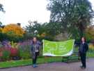 View: a06038 Councillor Mary Lea (on right) celebrates thirteen of Sheffield's parks being awarded Green Flag status