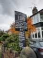 View: a06040 Black Lives Matter sign outside a private house, Bents Green - Misinformation. We cannot now try to edit or censor the past