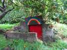 Covid-19 pandemic: An interesting juxtaposition of the rainbow used to symbolise hope and the NHS during the Covid 19 pandemic, painted on an old World War Two Anderson shelter on St Anthony Road, Crookes, Sheffield.