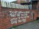 View: a06255 Street art, Hounsfield Lane: Don't listen to those that say you can't; listen to the one that says you can