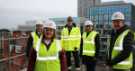 View: a06294 Topping out for Heart of the City Pinstone Street developments