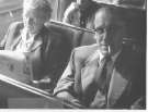 View: a06976 William Beckett, Photographer of Stocksbridge (1898-1977) and his wife Annie on a train