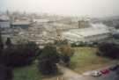 View from Park Hill Flats of the City Centre showing (right) Ponds Forge Sports Centre and (left) Pond Street bus station