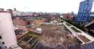 Sheffield Castle excavation site showing (right) the IQuarter apartments, Blonk Street