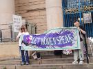 Supporters of Posie Parker (a gender-critical and anti–transgender rights activist) at a ‘Let Women Speak’ rally, Barkers Pool