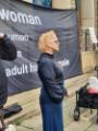 Posie Parker (a gender-critical and anti–transgender rights activist) at a ‘Let Women Speak’ rally, Barkers Pool