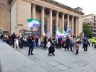 Supporters of Posie Parker (a gender-critical and anti–transgender rights activist) at a ‘Let Women Speak’ rally, Barkers Pool