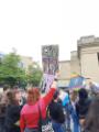 Demonstration against Posie Parker (a gender-critical and anti–transgender rights activist) at a ‘Let Women Speak’ rally, Barkers Pool