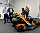 Visit of Oberbürgermeister Thomas Eiskirch (2nd left), Thomas Wollinger (1st right) and Jagoda Josch (2nd right) from Bochum, Germany to McLaren Composites Technology Centre (MCTC), Unit 3, Selden Way, Catcliffe