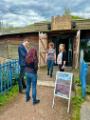 Visit of Oberbürgermeister Thomas Eiskirch and Jagoda Josch from Bochum, Germany to the Rhubard Shed Cafe, No. 389 Manor Lane