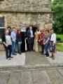 Visit of Oberbürgermeister Thomas Eiskirch (6th left) and Jagoda Josch (4th left) from Bochum, Germany, with historical reenactors at Sheffield Manor Lodge