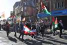 Demonstration by Sheffield Palestine Coalition in support of Gaza, Palestinians and Lebanon during Israel's military strikes