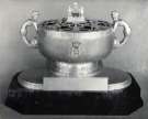 Sterling silver rose bowl presented by the City of Sheffield to HMS Sheffield, 1937, made by Walker and Hall