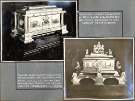 Silver gilt caskets, made by Walker and Hall