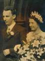 Thomas W. Dobson Glossop and Constance Bingham on their wedding day at Sheffield Cathedral