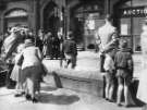 John Henry Bingham, Lord Mayor of Sheffield, 1954-1955: Procession on Church Street for Civic Sunday