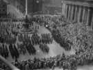 Annual Service of Remembrance, War Memorial, Barkers Pool sowing (right) City Hall