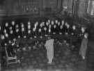 John Henry Bingham, Lord Mayor of Sheffield, 1954-1955: Visit of the Obernkirchen Children's Choir, Town Hall