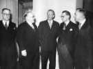 John Henry Bingham, Lord Mayor of Sheffield, 1954-1955: University of Sheffield, opening of new Engineering building, [Mappin Street by Minster of Defence, Selwyn Lloyd]