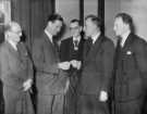 John Henry Bingham, Lord Mayor of Sheffield, 1954-1955: University [of Sheffield] Rag Committee, presentation of cheque