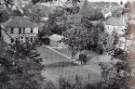 Tennis court at Woodleigh, Dore and Totley High School for Girls, Grove Road, Totley Rise