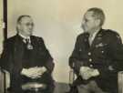 Lord Mayor, Councillor Samuel Hartley Marshall JP meeting Lt..Colonel W. F. Marshall C. O. [Commanding Officer], US Army